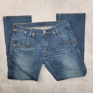 Levis Jeans Men 34x30 Straight Baggy Loose Denim Pants‎ Stretch Work 514 Adult